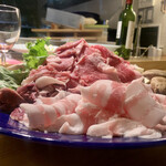 肉ダイニング 心太 - 焼きしゃぶ肉盛り