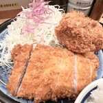 とんかつ檍 - ハーフ＆ハーフかつ定食（250g ひれかつ＆ロースかつ）2,000円税込