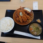 かつや - 60万食限定の秋の海鮮フライT-SHOCK（定食）979円