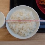 かつや - 唐揚げT-SHOCK（定食）748円　お茶碗の直径14cm