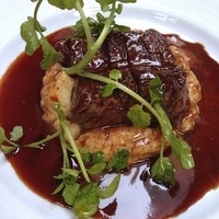 BISTRO DOUBLE - 牛バベットステーキ赤ワインソース♥