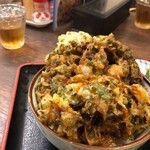 日本料理 はら田 - 小さくはないどんぶりから高くハミだしたかき揚げ