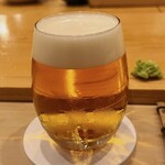Sushi Shunsuke - 最初は生ビール