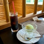 Pasta To Sekai No Beer Andryu - アイスコーヒー ＆ メロンアイス