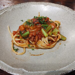 linne yutenji - イイダコと青菜のパスタ