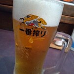 韓国居酒屋 いる - 乾杯。キリン一番搾り生ビール (中) ¥600