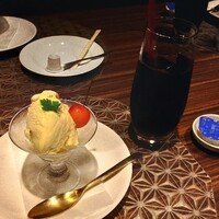 steak&wine Lamp - デザートとアイス珈琲