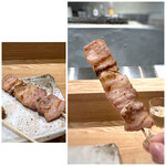 Yakitori Ookawa - ◆豚バラ（茶美豚）・・豚バラ好きの夫にあげました。美味しいけれど、もう少し肉厚だといいなという感想。