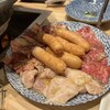 Oumiyakiniku Horumon Sudaku - 2309_近江焼肉ホルモンすだく 大阪本店_近江牛赤身ロース＠990円、近江米専用すだくカルビ＠840円、豚ソーセージ＠490円、豚トロ＠490円