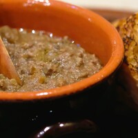 イル カルディナーレ 銀座本店 - カルディナ―レ風 鶏レバーとポルチーニのクロスティーニ