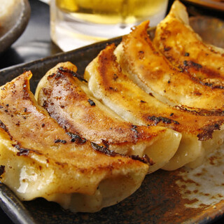 The skin is chewy and the inside is juicy! We offer a variety of homemade Gyoza / Dumpling.