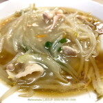 三ちゃん - もやしそば スープが限りなく透明♪