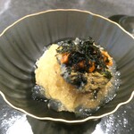 仁修樓 - 冷麺　鮑肝ソース　雲丹