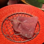 完全個室 しゃぶしゃぶ九 - 水切り用のお皿があるのはありがたい