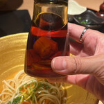 完全個室 しゃぶしゃぶ九 - 海鮮辣油　帆立がドーンと入ってる