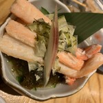 大衆酒場 福山バット - 紅ズワイガニ三杯酢