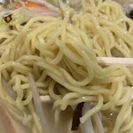 Ramen Ezo Fukurou Io Mmoru Asahikawa Ekimaeten - 麺のアップ