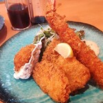 Ichiba Chokusou Meshidokoro Ichi - ミックスフライ定食ジャンボエビフライ付き