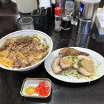 Teuchi Ramen Shouryuu - 月刊にいがたコラボ限定メニュー　冷やしタンタン 肉バトル（大盛無料サービス）／1550円