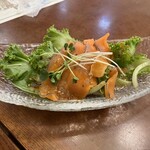 長濱浪漫ビール - スモークサーモンのカルパッチョ　990円