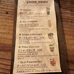 スクリュードライバー - メニュー