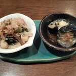 青井はなや - お通し２種