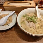 らーめん風土記 - 半ちゃんラーメン（醤油ラーメン＋半チャーハン）900円2023年9月