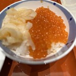 別邸 越の里 - 朝食のいくらご飯