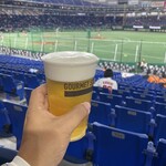 東京ドーム売店 - とりあえず！ 生ビール  黒ラベル  900円