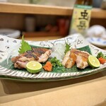 炭火焼鳥 きち蔵 - 稲垣種鶏場 名古屋コーチンももたたき・稲垣種鶏場 名古屋コーチン胸たたき