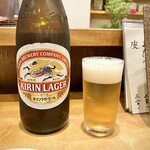 炭火焼鳥 きち蔵 - 瓶ビール