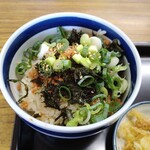 八割うどん - 鮭わさびミニ丼