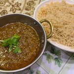 ラヒ パンジャービー･キッチン - ラヒ パンジャービー・キッチン(マトンキーマ、ブラウンライス※大盛)