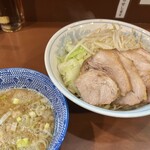 らーめん 陸 - つけめん（1,000円）＋豚増し（250円）＋味付玉子（100円）