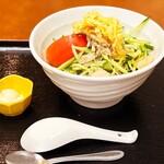 Katsuraya - 期間限定 本格冷やし中華 麺をへぎそばにチェンジ