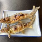 Okada - 塩焼き　塩をかけすぎてない　子持ち鮎です