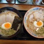 大砲ラーメン - 食べくらべセット990円。