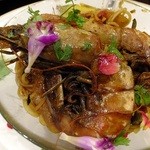 Maison4125 - 海老がとっても煮てあって、殻がほろっと取れるんです！豪華なトマトの魚介のパスタ