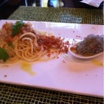 エッセルンガ - マグロのカラスミとシラスのパスタ