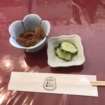 ステーキ 石かわ - おまかせランチ：小鉢・漬物