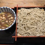 自家製麺十割そばと地酒 あけぼのや - 鴨南蛮つけそば