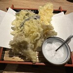 Jikasei Men Juuwari Soba To Jizake Akebonoya - 野菜天3種盛り