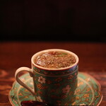 交番通り 四十 - オクラと本なめこの茶碗蒸し