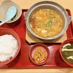 ジョイフル - かつとじ定食❤️お仕事終わり（夜中）に食べちゃった(* ´-ω- )太るー（笑）