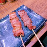 博多串焼き いっぽん - 豚バラと豚塩ハラミ