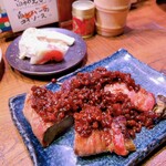 博多串焼き いっぽん - カットされていて食べやすい！