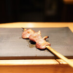 とり茶太郎 - 比内地鶏ハツはサクサクな食感