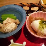 粟 - 大和伝統野菜の前菜籠盛り