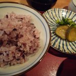 粟 - 黒米ごはん