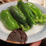 里葉亭 - ピーマンを味噌で